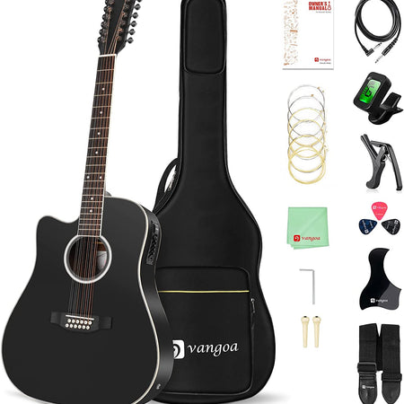 Vangoa 12 sale string acoustic guitar