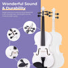 [available on Amazon]Vangoa White Acoustic Violin Set 4/4 Full Size