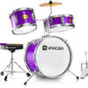 [🇺🇸]Vangoa 3-Piece 14 Inch Drum Kit Purple, Age 3-7