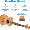 [🇺🇸🇩🇪🇫🇷🇮🇹🇪🇸]Vangoa VU403 Ukulele Concert Mahogany Bundle 23 inch Ukelele for Beginners Four String