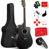 [available on Amazon]Vangoa VG-1 Matte Black Acoustic Guitar 41 Inch