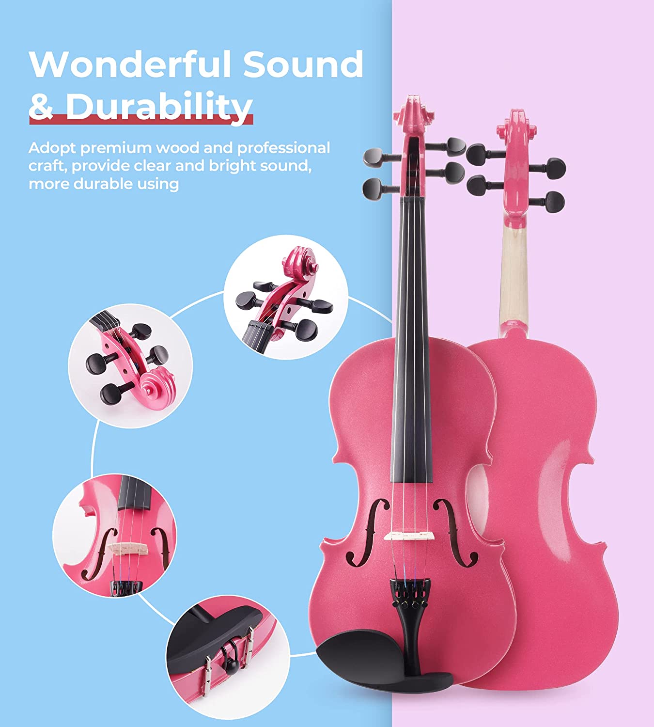 Vangoa 1/4 Violin Set for Kids