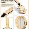 [available on Amazon]Vangoa Open Back Banjo 5 String Full size with Frosted Remo Head