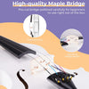 [available on Amazon]Vangoa White Acoustic Violin Set 4/4 Full Size