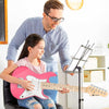 [ON SALE@🇩🇪🇫🇷🇮🇹🇪🇸][available on Amazon]Vangoa Kinder E-Gitarre, 30 Zoll Electric Guitar Starter Kit für Kinder Anfänger mit digitalem Stimmgerät, Kapodaster, Gurt, Saiten, Kabel, Plektren, Schraubenschlüssel Rosa