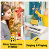 [available on Amazon]Vangoa VGK6101 Keyboard Piano with 61 Lighted Keys 3 Teaching Modes White
