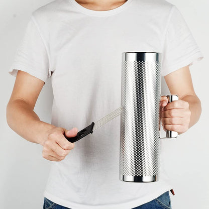 Metal Guiro Stainless Steel with Scraper