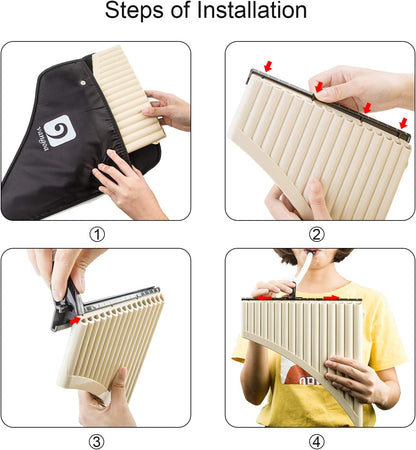 Vangoa Pan Flute 16 Pipes Key of C for Beginners