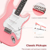 [available on Amazon]Vangoa VEG-2 39 Inch Full Size Electric Guitar Beginner Starter Kit Pink with Amplifier Pink