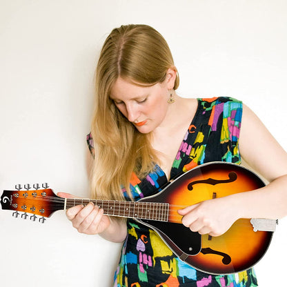 Vangoa Mandoline 8 cordes style A pour gaucher Sunburst 