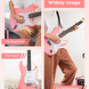 [available on Amazon]Vangoa VEG-2 39 Inch Full Size Electric Guitar Beginner Starter Kit Pink with Amplifier Pink