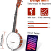 [🇺🇸🇨🇦]Vangoa Mini Banjo 5 String 26 Inch Travel Set for Kids Teens Youth Adults