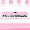 Vangoa VGK610 Piano Keyboard 61 Mini Keys Pink