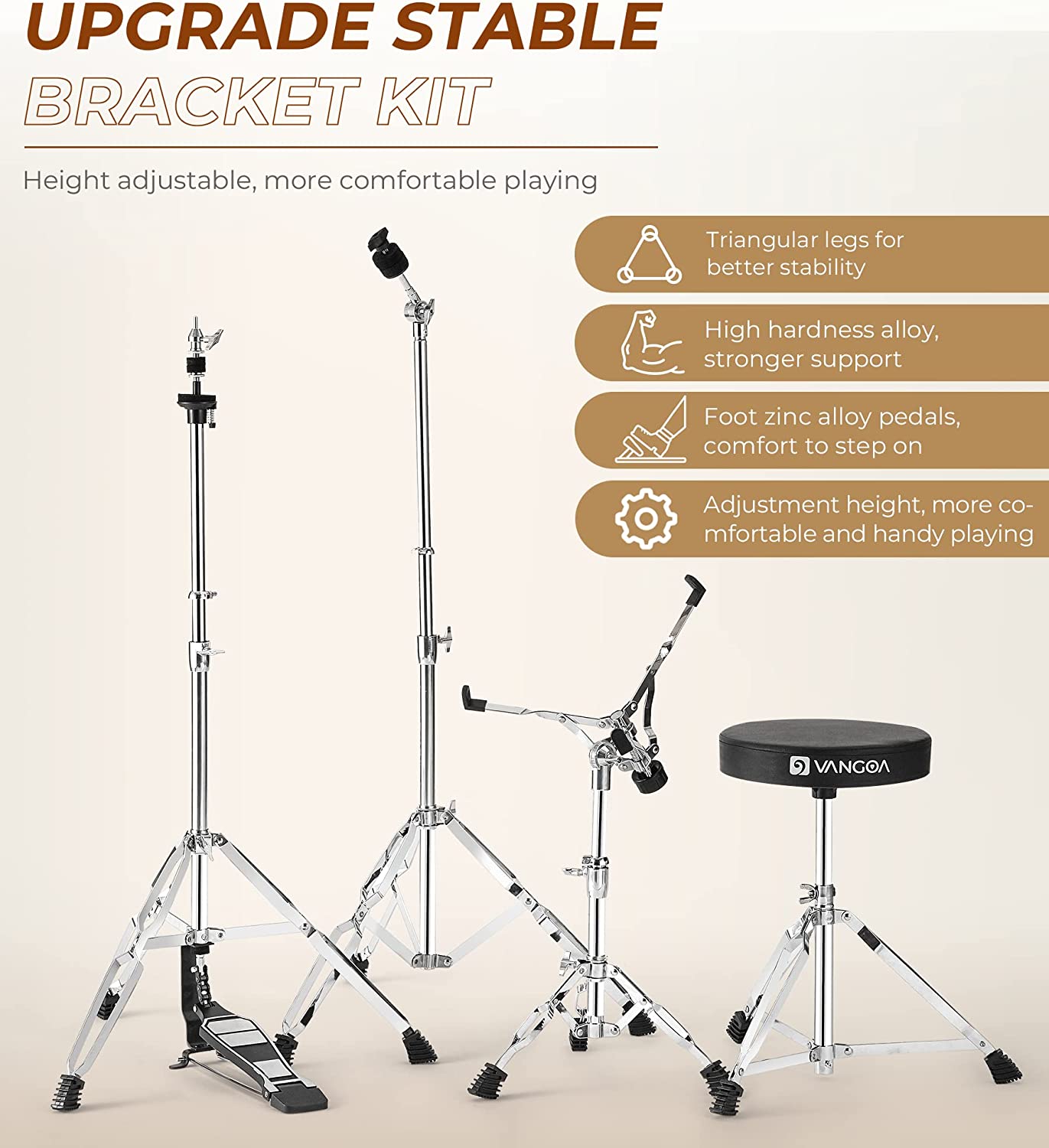 Cymbal deals stand set
