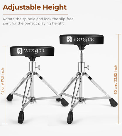 Vangoa Drum Throne Tragbar Verstellbar 