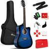 [available on Amazon]Vangoa 41 Inch Acoustic Guitar Full Size Blue