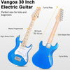 [available on Amazon]Vangoa 30 Inch Kids Electric Guitar with Digital Tuner Blue