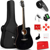 [available on Amazon]Vangoa VG-1 Glossy Acoustic Guitar Full Size Black