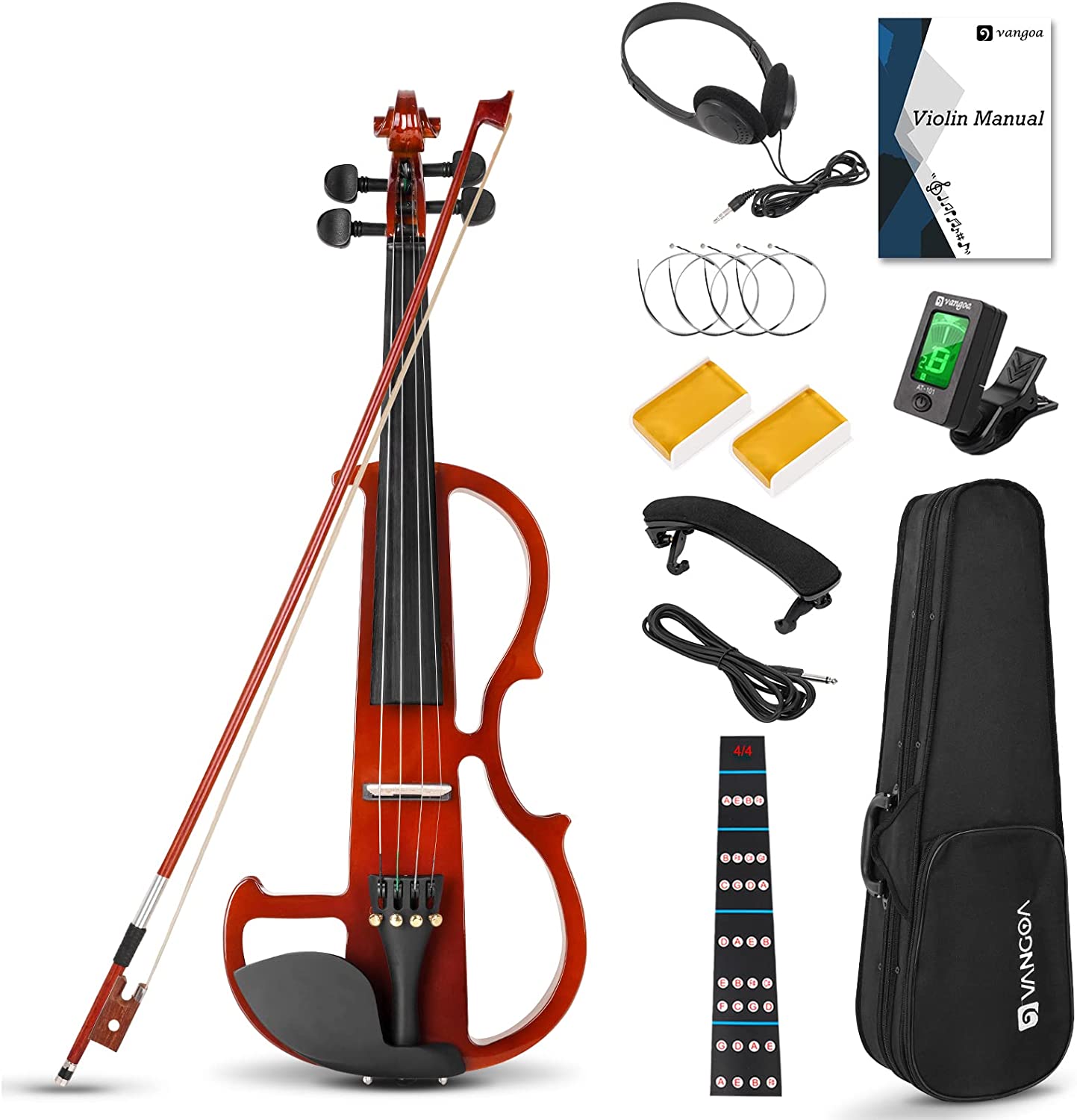 Vangoa 3/4 Silent Electric Violin for Beginners
