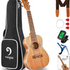 [🇺🇸🇩🇪🇫🇷🇮🇹🇪🇸]Vangoa VU403 Ukulele Concert Mahogany Bundle 23 inch Ukelele for Beginners Four String