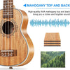 [available on Amazon]Vangoa Soprano Ukulele 21 inch Mahogany Uke with Equalizer Starter Kit