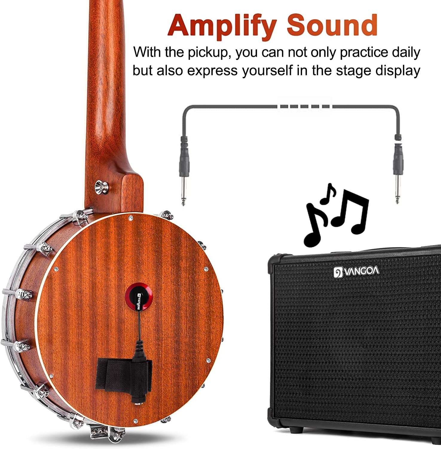 Vangoa shop mini banjo