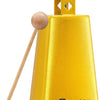 [available on Amazon]Vangoa 7 Inch Cow Bell With Mallet Beater Sticks Gold