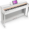 [available on Amazon]Vangoa VDP-H200 88 Key Weighted Digital Piano with Furniture Stand, Slide Key Cover White