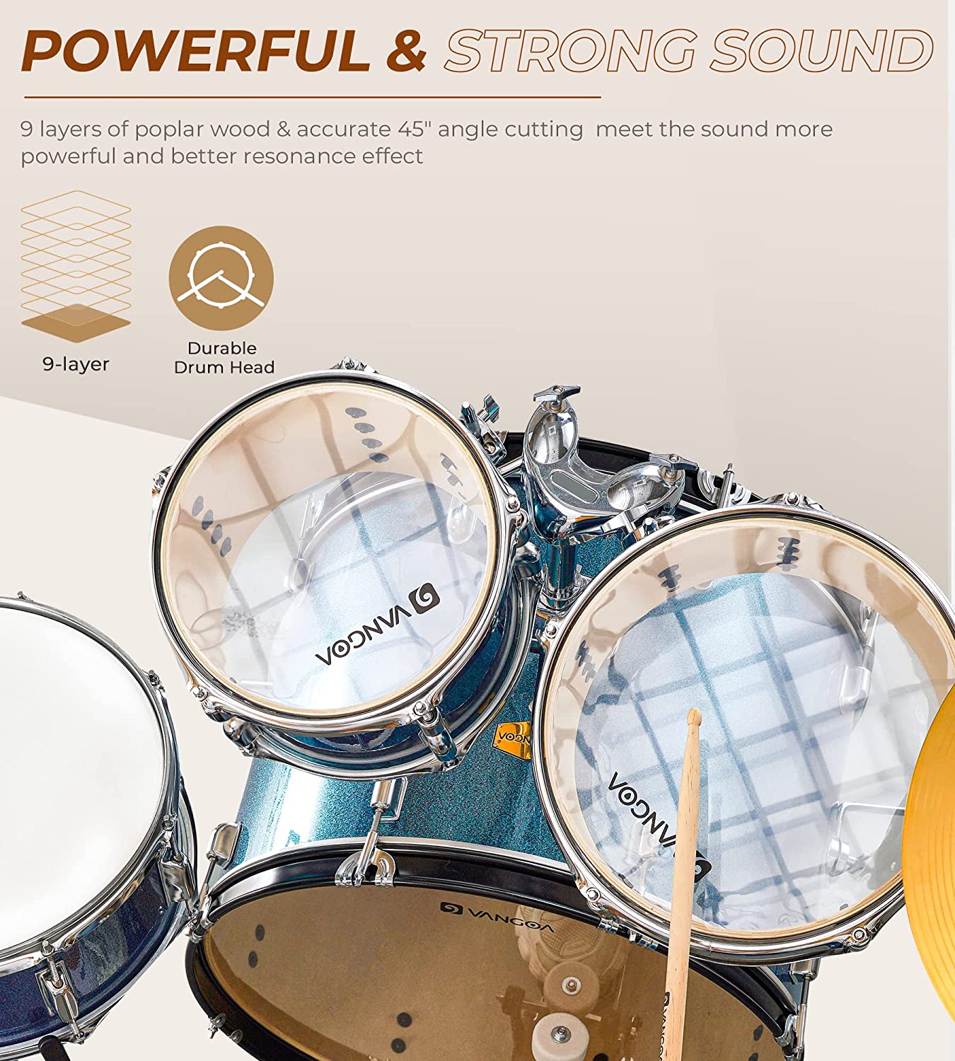 Percussion set for sales adults