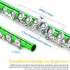 [available on Amazon]Vangoa Closed Hole C Flute for Beginners Kids Student 16 Keys Green