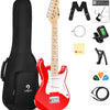 [available on Amazon]Vangoa 30 Inch Kids Electric Guitar with Digital Tuner Red