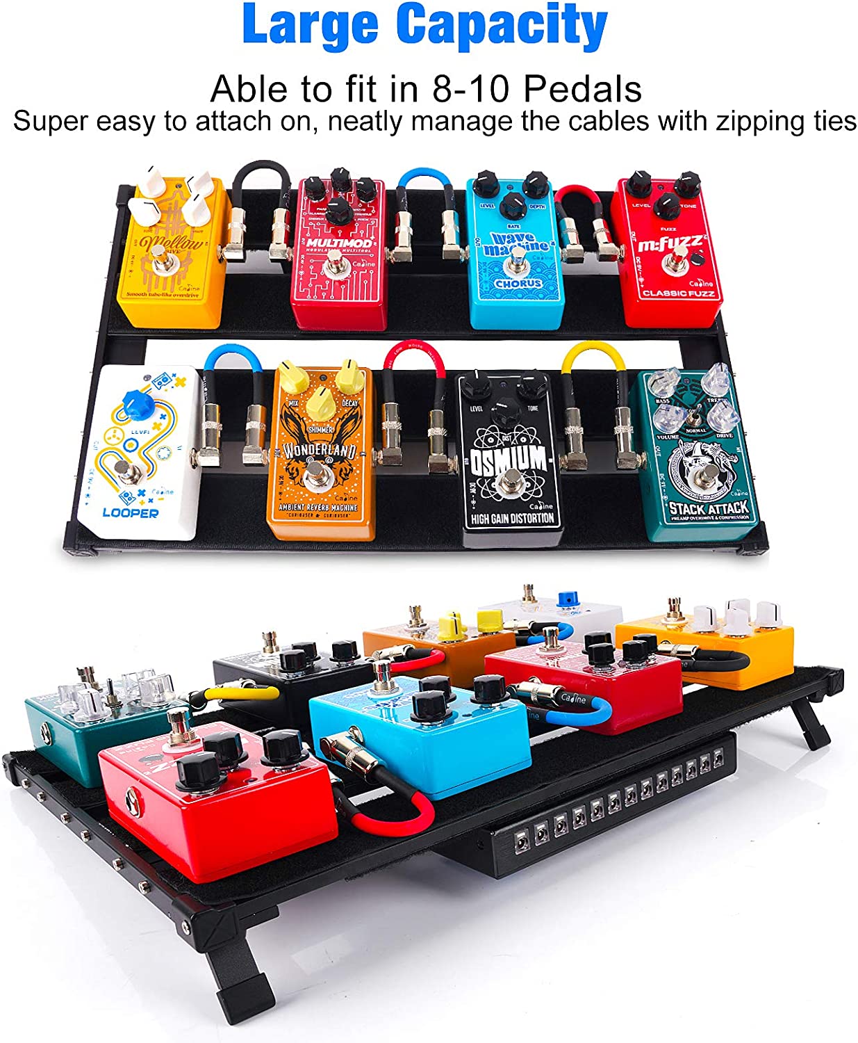 available on ]Vangoa Basic VPB30 Guitar Pedal Board with Carryi