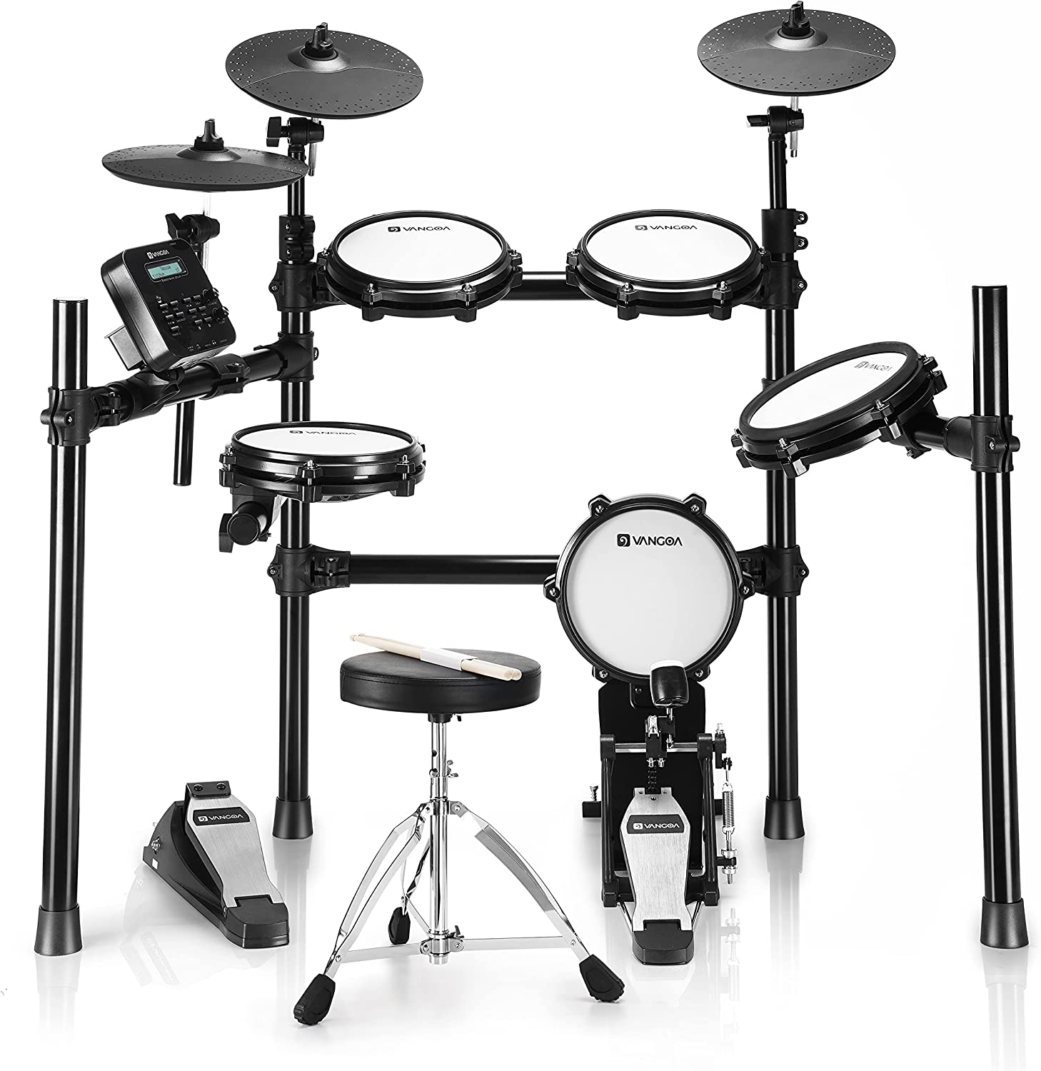 Vangoa VED-A200 8 Piece Electronic Drum Set for Beginner with 480 Sounds