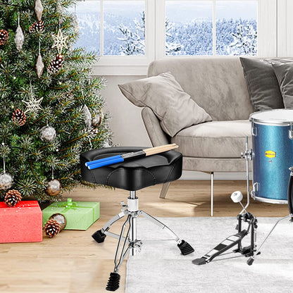 Vangoa Drum Throne Adjustable Height Black
