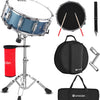 [available on Amazon]Vangoa Blue Snare Drum Set with Stand for Student 14"X 5.5"