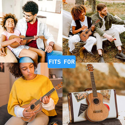 Vangoa VU403 Ukulele Concert Mahogany Bundle 23 inch Ukelele for Beginners Four String