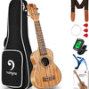 [🇺🇸🇩🇪🇫🇷🇮🇹🇪🇸]Vangoa VU401 Ukulele Soprano Mahogany 21 Inch Four String Starter Kit