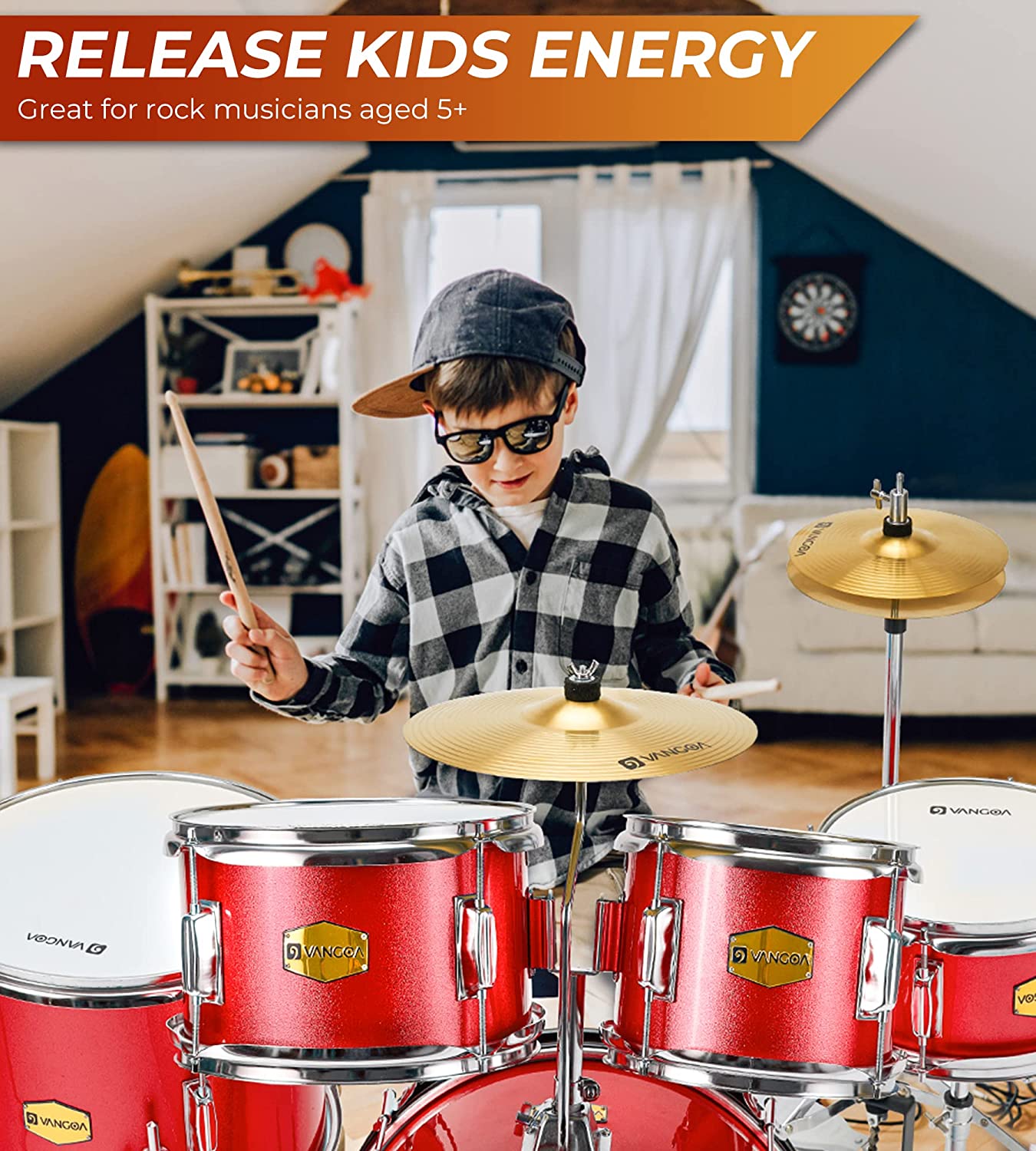 Percussion kids drum set on sale
