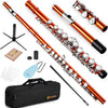 [available on Amazon]Vangoa Closed Hole C Flute for Beginners Kids Student 16 Keys Orange