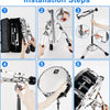 [🇺🇸]Vangoa Snare Drum Stand Adjustable Height with Carrying Bag Fit 10" to 15" Dia Drums