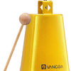 [available on Amazon]Vangoa 6 Inch Cow Bell With Mallet Beater Sticks Gold