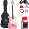 [available on Amazon]Vangoa VEG-2 39 Inch Full Size Electric Guitar Beginner Starter Kit Pink with Amplifier Pink