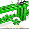 [available on Amazon]Vangoa VTB-1 Standard Bb Trumpet for Beginners with Valve Oil Green