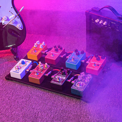 Vangoa Basic VPB30 Gitarren-Pedalboard mit Tragetasche, Aluminiumlegierung, ultradünn, 1,1 kg 