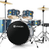 [available on Amazon]Vangoa Drum Set 22 Inch for Adults with Pedal Cymbals Stands Stool and Sticks, Blue