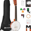 [ca]Vangoa VBG-20 6 String Banjo Guitar 26 Inch,  Portable Travel Banjitar, Beginner Kit