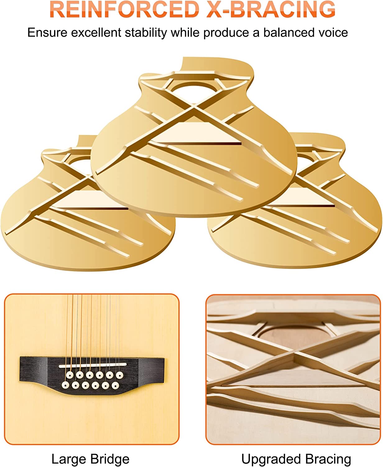 Vangoa 12 String Acoustic Electric Guitar - Vangoa