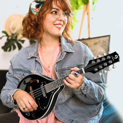 Vangoa Acoustic Electric A Style Mahogany Mandolin for Beginners - Vangoa