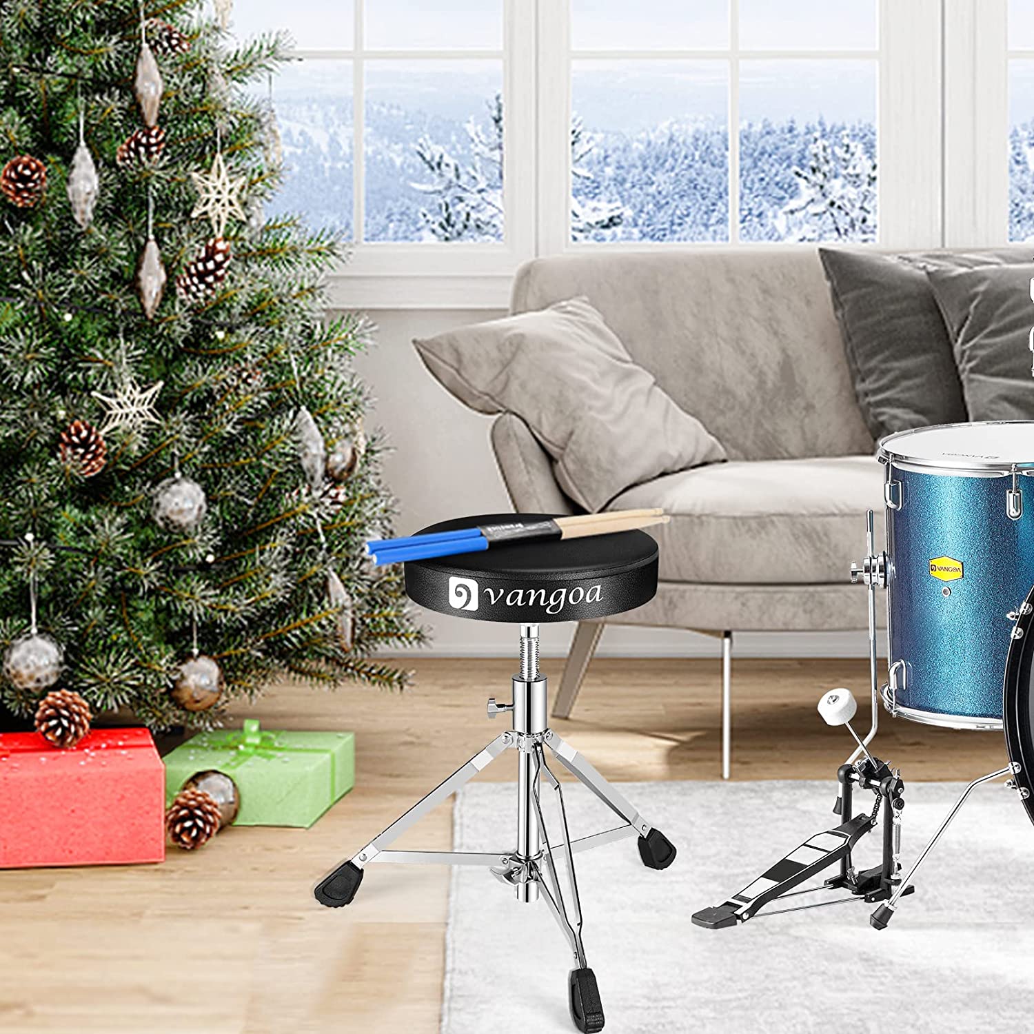 Vangoa Drum Throne Portable Adjustable - Vangoa