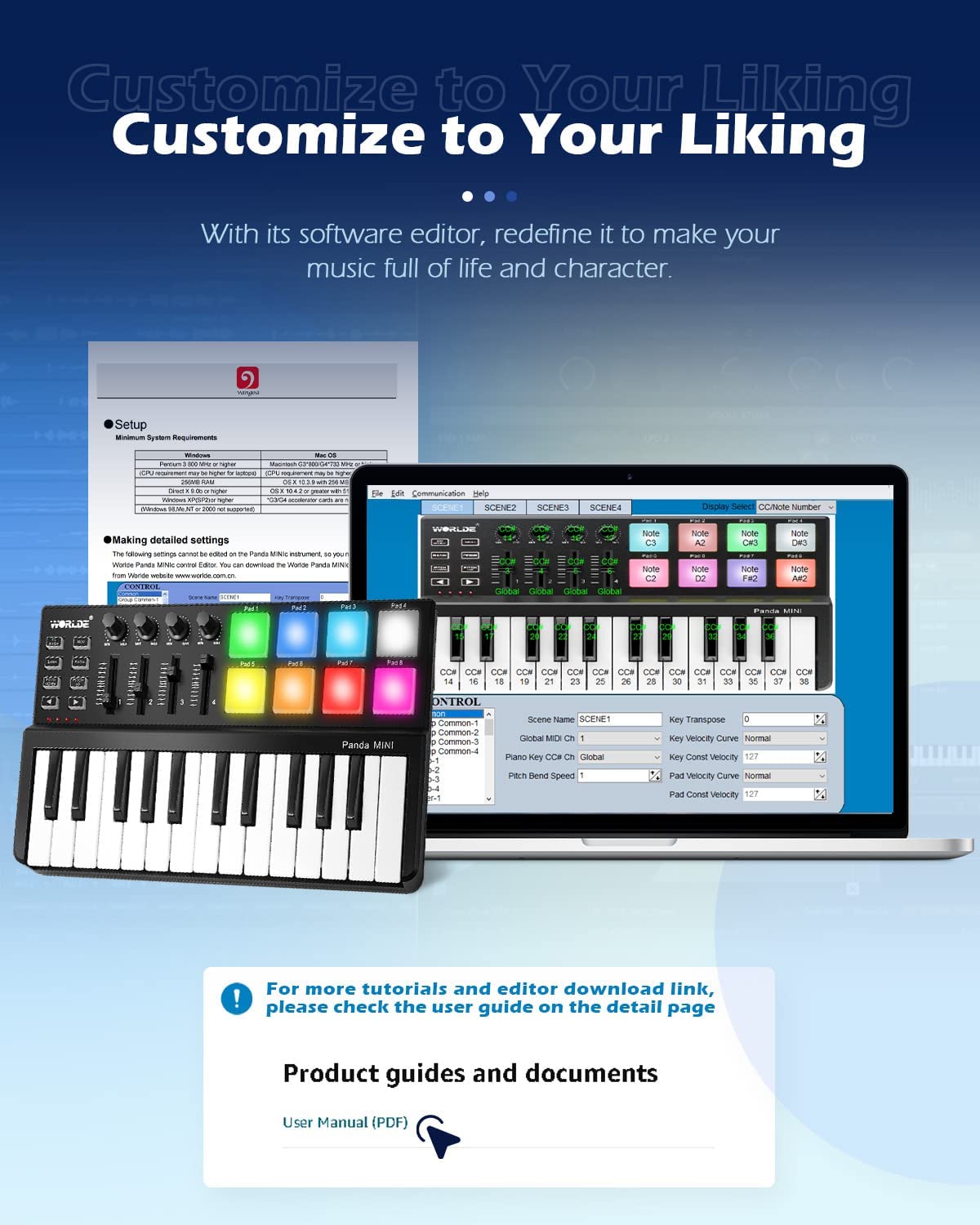 Vangoa MIDI Keyboard Controller 25 Keys - Vangoa
